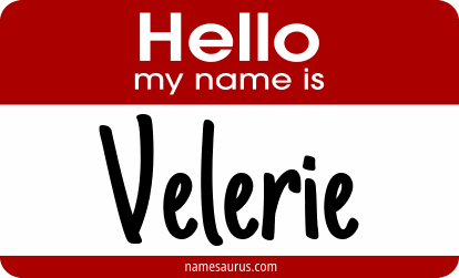 Hello my name is Velerie png download