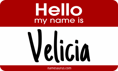 Hello my name is Velicia png download