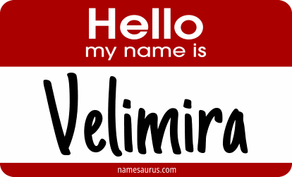 Hello my name is Velimira png download