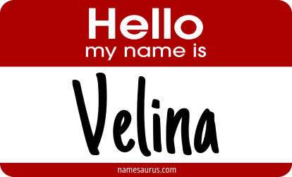Hello my name is Velina png download