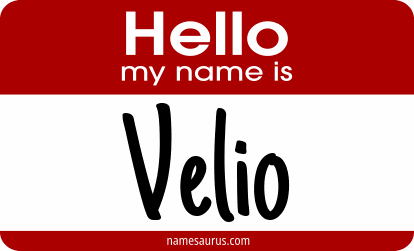Hello my name is Velio png download