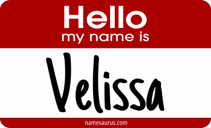 Hello my name is Velissa png download