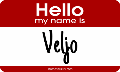 Hello my name is Veljo png download
