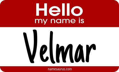 Hello my name is Velmar png download