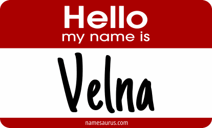Hello my name is Velna png download