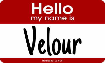 Hello my name is Velour png download