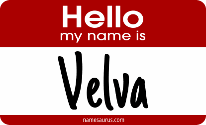 Hello my name is Velva png download