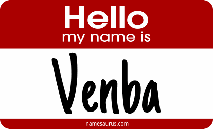 Hello my name is Venba png download