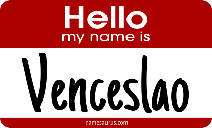 Hello my name is Venceslao png download