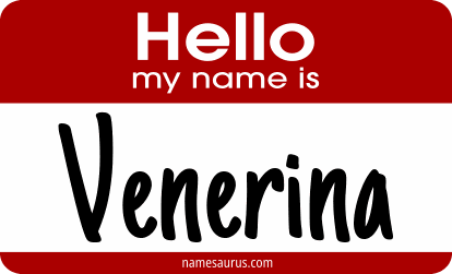 Hello my name is Venerina png download