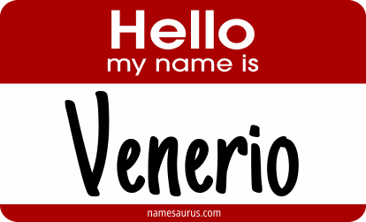 Hello my name is Venerio png download