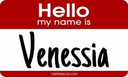 Hello my name is Venessia png download
