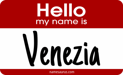 Hello my name is Venezia png download