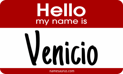 Hello my name is Venicio png download