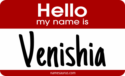Hello my name is Venishia png download