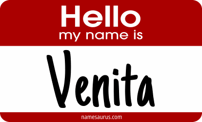 Hello my name is Venita png download