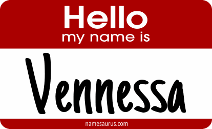 Hello my name is Vennessa png download