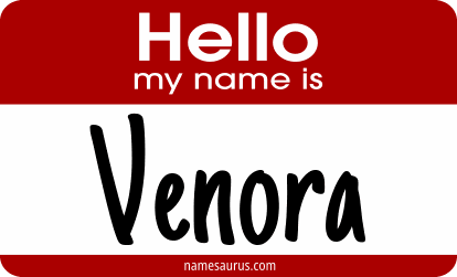 Hello my name is Venora png download