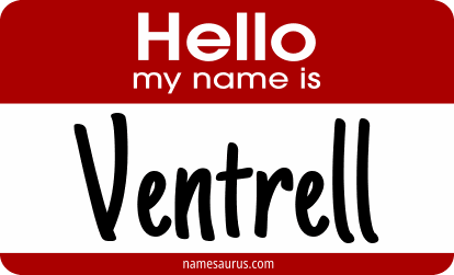 Hello my name is Ventrell png download