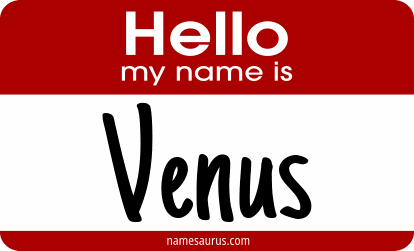 Hello my name is Venus png download