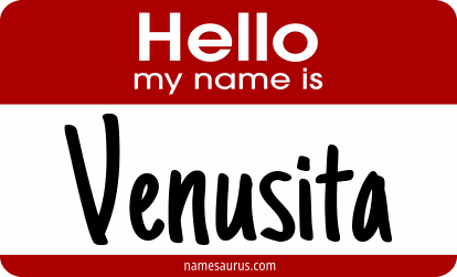 Hello my name is Venusita png download