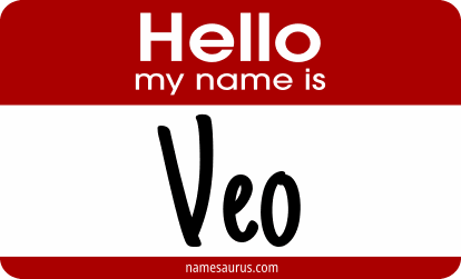Hello my name is Veo png download