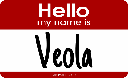 Hello my name is Veola png download