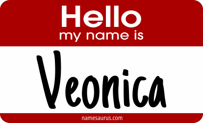 Hello my name is Veonica png download