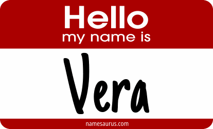 Hello my name is Vera png download