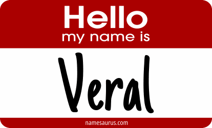 Hello my name is Veral png download