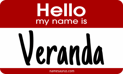 Hello my name is Veranda png download