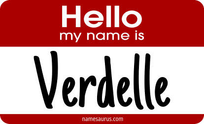 Hello my name is Verdelle png download