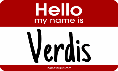 Hello my name is Verdis png download