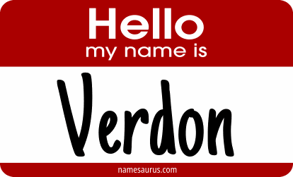 Hello my name is Verdon png download