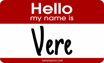 Hello my name is Vere png download