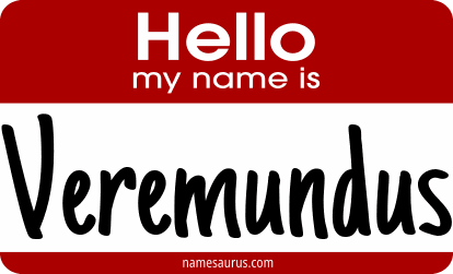 Hello my name is Veremundus png download