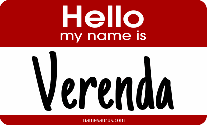 Hello my name is Verenda png download