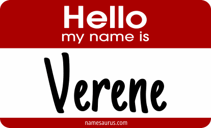 Hello my name is Verene png download
