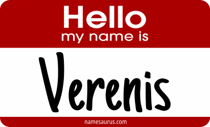 Hello my name is Verenis png download