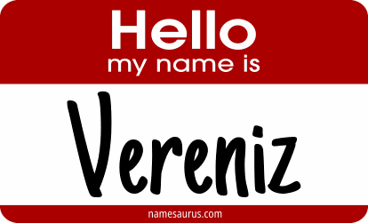 Hello my name is Vereniz png download