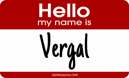 Hello my name is Vergal png download