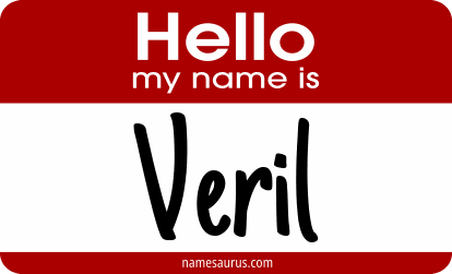 Hello my name is Veril png download