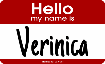 Hello my name is Verinica png download
