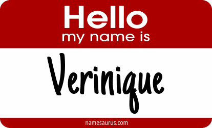 Hello my name is Verinique png download