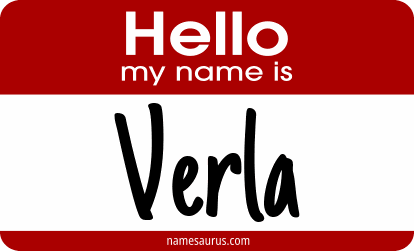 Hello my name is Verla png download