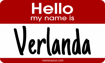 Hello my name is Verlanda png download