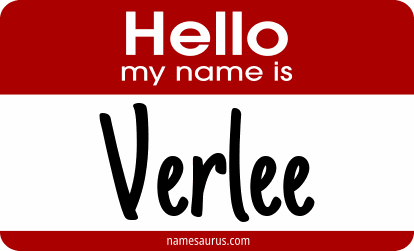 Hello my name is Verlee png download