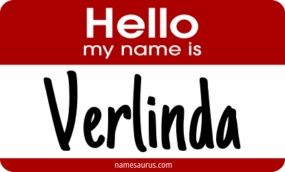 Hello my name is Verlinda png download