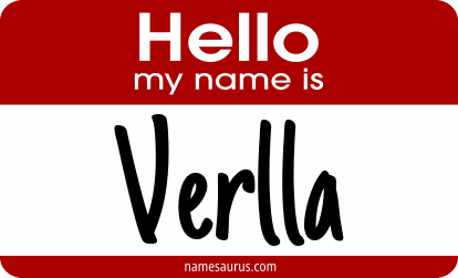 Hello my name is Verlla png download