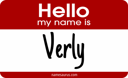Hello my name is Verly png download